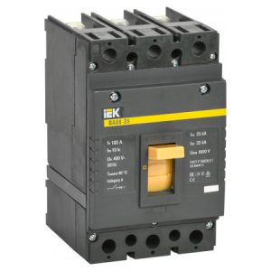 Автоматичний вимикач ВА88-35 3P 100А 35кА, IEK