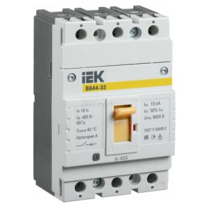 Автоматичний вимикач ВА44-33 3P 40А 15кА, IEK