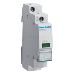 Індикатор модульний на DIN-рейку LED 12/48 В зелений, Hager