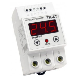 Терморегулятор ТК-4T +5...+40°C 16А, DigiTOP