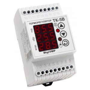 Терморегулятор ТК-5В 0...+90°C 6А, DigiTOP