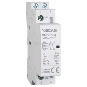 Контактор модульний КМ20-20М 20А 2НВ 230В AC, VECAS