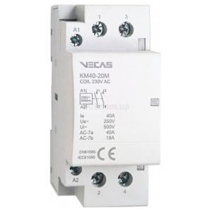 Контактор модульний КМ40-20М 40А 2НВ 230В AC, VECAS