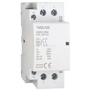 Контактор модульний КМ63-20М 63А 2НВ 230В AC, VECAS