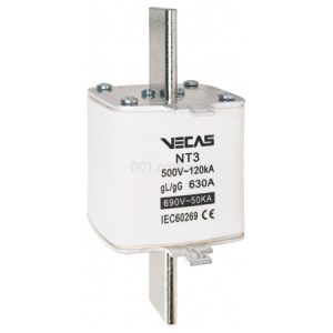 Запобіжник плавкий (вставка) NT3 630А gL/gG, VECAS