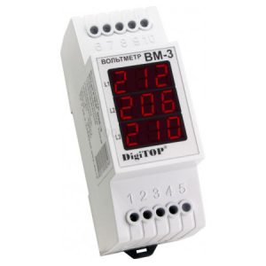Вольтметр цифровий ВM-3 40-400B AC, DigiTOP