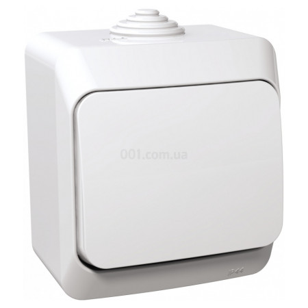 Перемикач 1-клавішний білий серія Cedar Plus IP44, Schneider Electric
