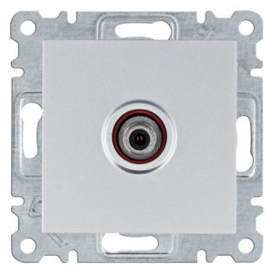 Розетка SAT Lumina срібляста, Hager