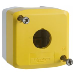 Корпус поста кнопкового 1-місний жовтий XALK, Schneider Electric
