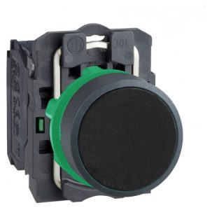Кнопка без фіксації 1НВ чорна XB5, Schneider Electric