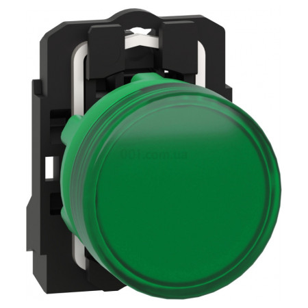 Лампа світлосигнальна LED 22мм 230В AC зелена XB5, Schneider Electric