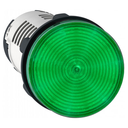 Лампа світлосигнальна LED (моноблок) 22мм 24В AC/DC зелена XB7, Schneider Electric