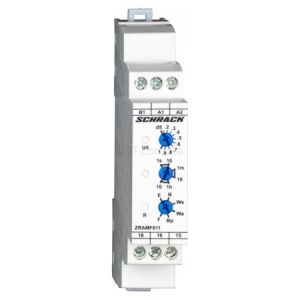 Реле часу AMPARO багатофункційне 24-48В DC / 24-240В AC 1CO 5A, SCHRACK (Австрія)